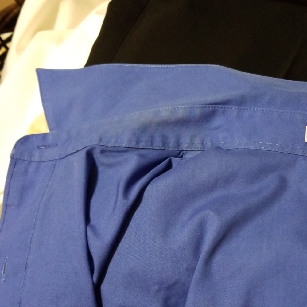 Blue foxcroft buttoned shirt - Picture 5 of 5